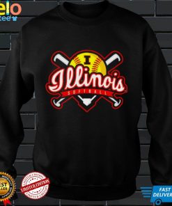 Illinois Fighting Illini Script Softball Tee shirt