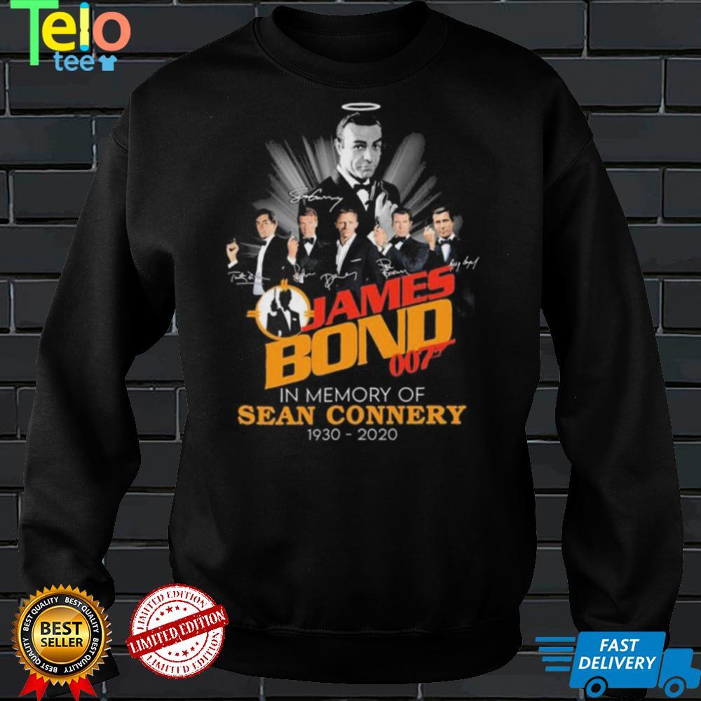 James Bond 007 In Memory Of Sean Connery 1930 2020 Signatures Shirt