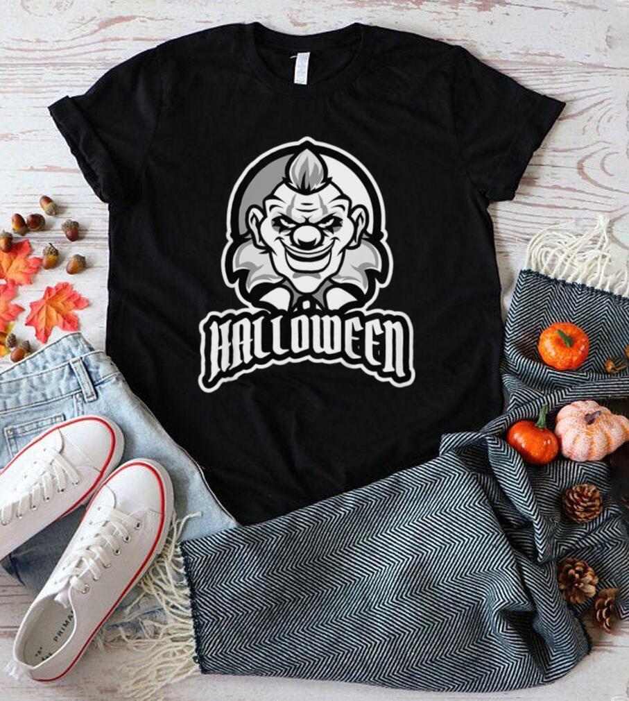 Kids Girls Black Halloween Shirt Cool Clown Shirt Halloween T Shirt