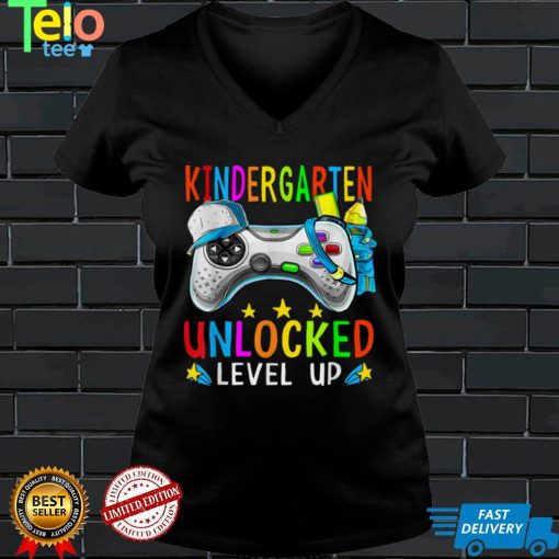 Kindergarten Unlocked Level Up Gamer Boys Back To School T Shirt