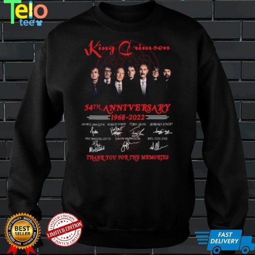 King Crimson 54th Anniversary 1968 2022 Thank You For The Memories Signatures Unisex T Shirt