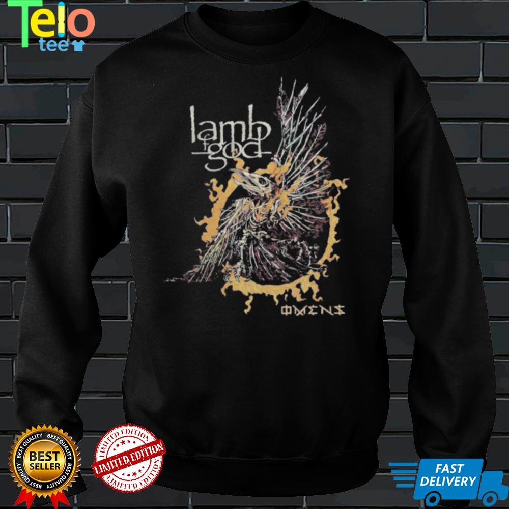 Lamb of god merch omens skeleton eagle shirt