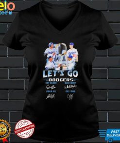 Lets Go Los Angeles Dodgers Bellinger Buehler Ruy And Seager Signatures Shirt