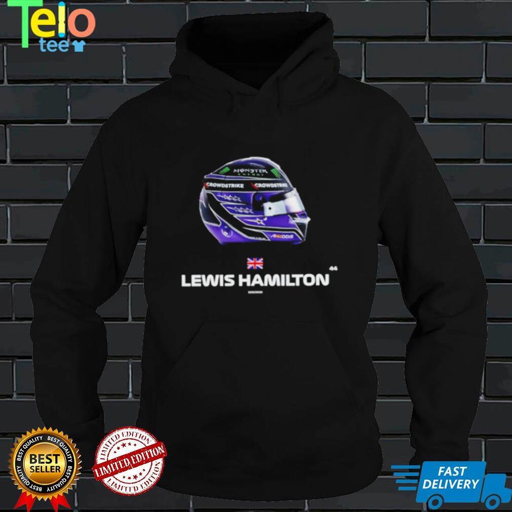 Lewis Hamilton helmet Formula 1 racing shirt