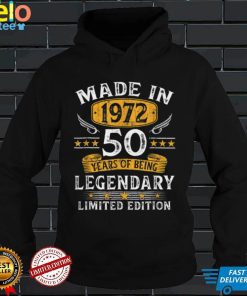 Made In 1972 50 Years Old Gifts 50th Birthday Gift For Men T Shirt