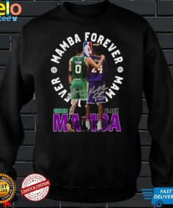 Mamba Forever Jayson Tatum and Kobe Bryant signature Boston shirt