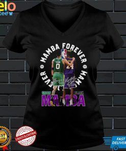 Mamba Forever Jayson Tatum and Kobe Bryant signature Boston shirt
