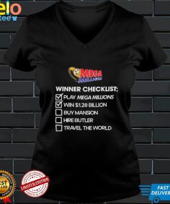 Mega Millions Winner Checklist Shirt
