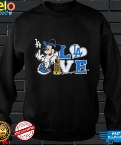 Mickey Mouse Love Los Angeles Dodgers Shirt