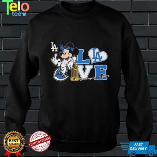 Mickey Mouse Love Los Angeles Dodgers Shirt