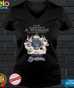 Milwaukee Brewers Never Underestimate A Who Man Who Understands Baseball And Loves Brewers Signatures Shirt