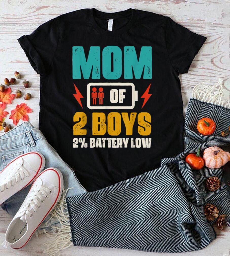 Mom of 2 Boys Gift from Son Mothers Day Birthday Women T Shirt 1