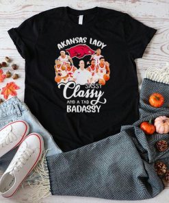 Razorbacks lady sassy classy and a tad badassy shirt