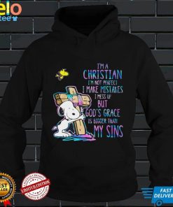 Snoopy im a christian im not perfect i make mistakes i mess up but gods grace is bigger my sins