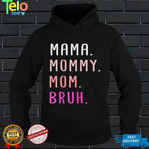 Womens Mama Mommy Mom Bruh Tee Leopard Mothers Day Funny T Shirt 1