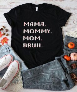 Womens Mama Mommy Mom Bruh Tee Leopard Mothers Day Funny T Shirt 2