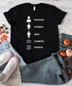 person woman man camera prison t shirt Shirt