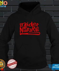Awesome red Raider by nature baseball art shirt