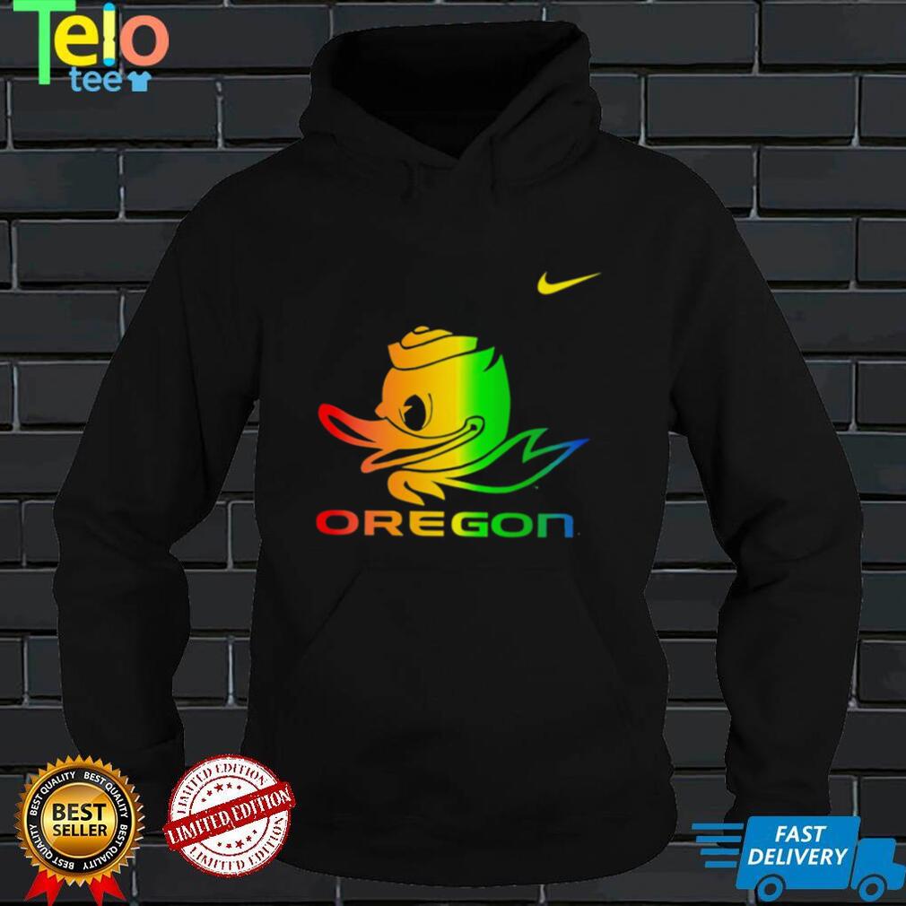 Best nike Duck Oregon Rainbow color shirt