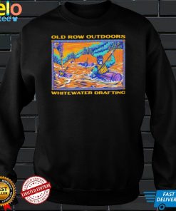 Best skeleton Old Row Outdoors whitewater drafting art shirt