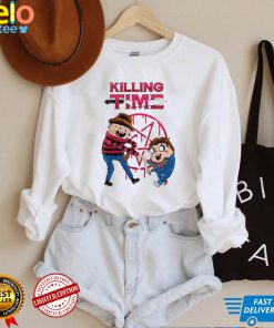 Horror Movies X Adventure Time Killing Time cartoon shirt
