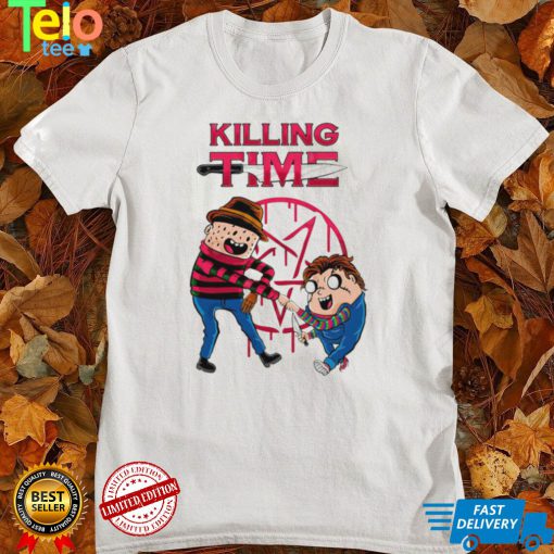 Horror Movies X Adventure Time Killing Time cartoon shirt