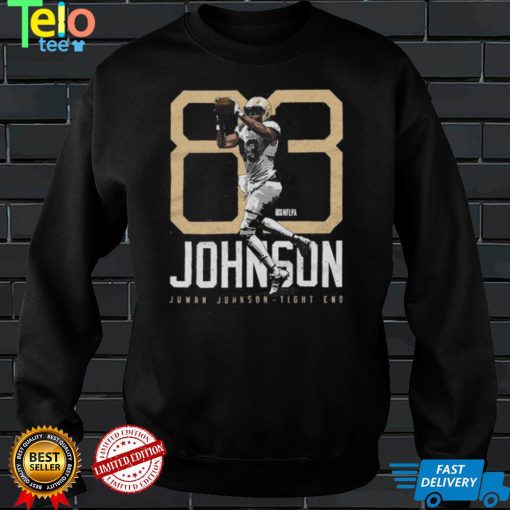 Juwan Johnson New Orleans Saints Tight End Bold Number Shirt