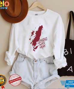 Leatherface was here bloody halloween new 2022 shirt