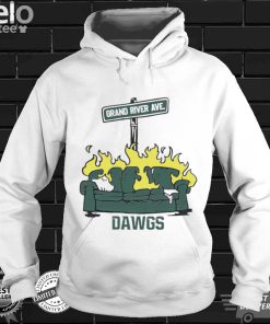 Michigan State Spartans Grand River AVE Dawgs shirt couch burn shirt