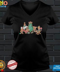 Mickey mouse and Minnie mouse Goofy Tree Merry Christmas shirt
