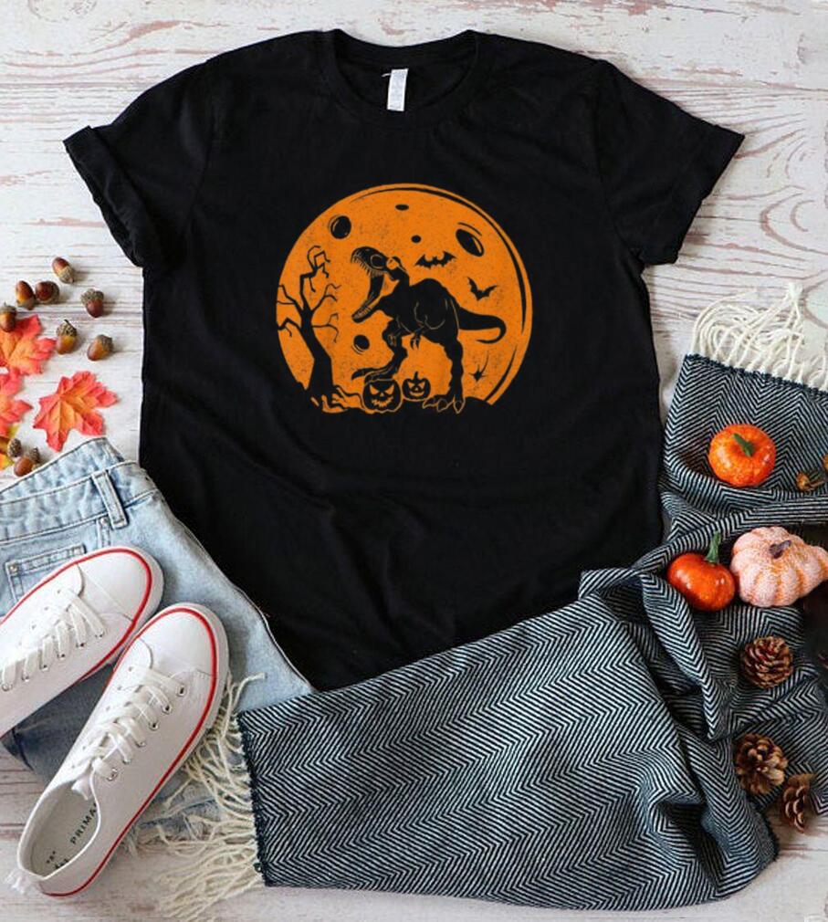 T rex Halloween Dinosaur Pumpkin Jackolantern Shirt