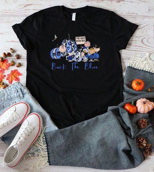 The Peanuts Chracters Great Pumpkin Back The Blue Charlie Brown Halloween Tee Shirts