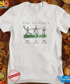 The Triplets Michael Irvin Troy Aikman And Emmitt Smith Dallas Cowboys Signatures Shirt