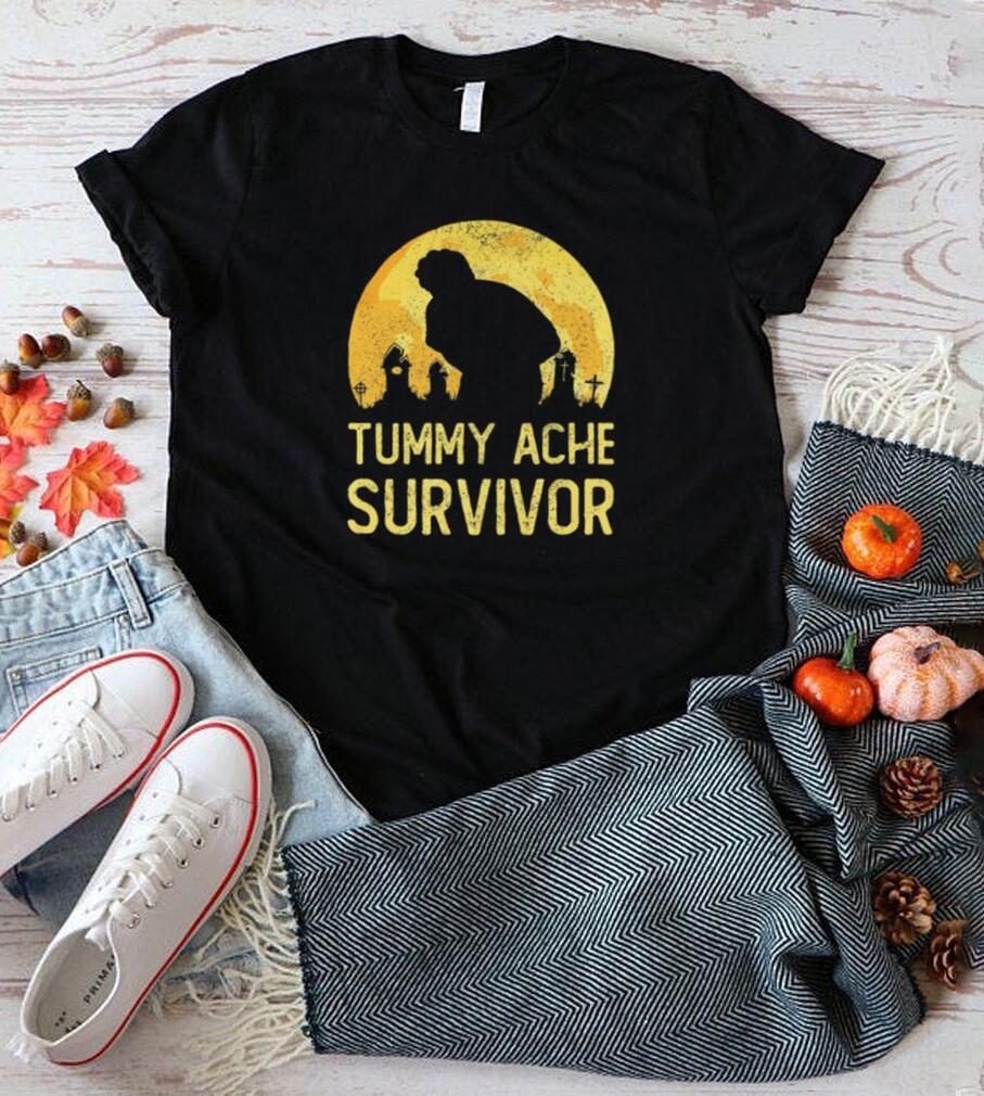 Tummy Ache Survivor Stomachache Halloween Shirt