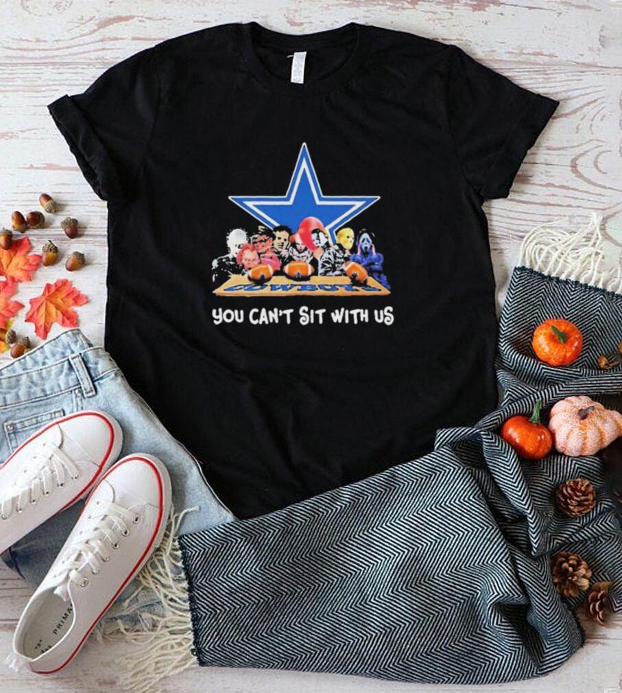 You Cant Sit With Us Halloween Horror Characters Dallas Cowboys Halloween Shirt