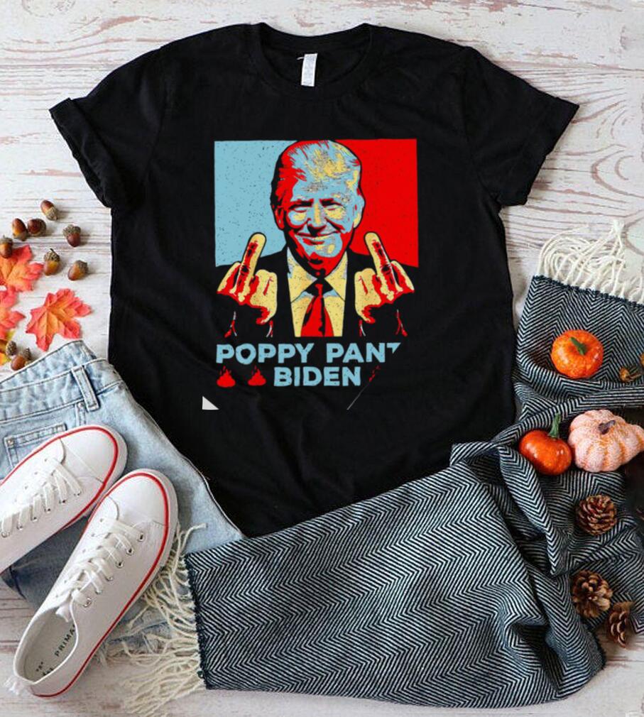 Donald Trump middle finger Poopy Pants Biden shirt