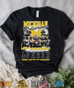 The Michigan Wolverines 144th anniversary 1879 2023 thank you for the memories shirt