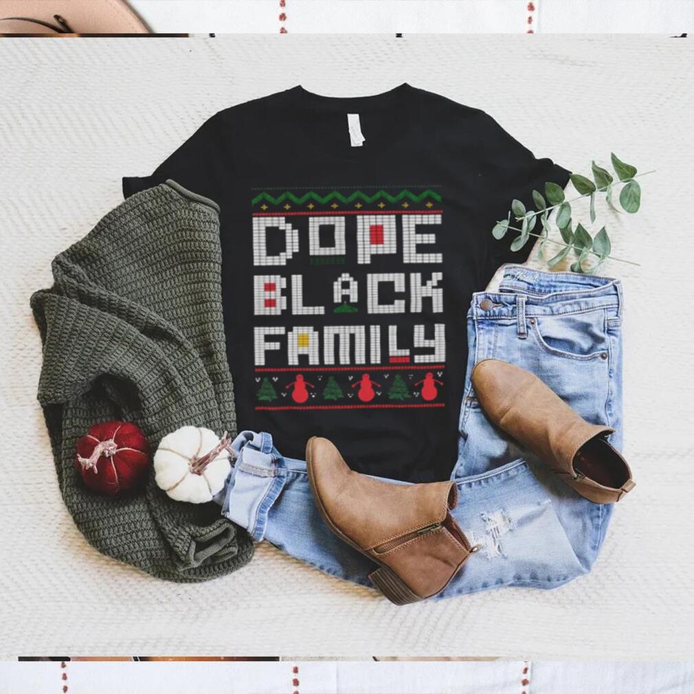 Dope Black Family Christmas T Shirt