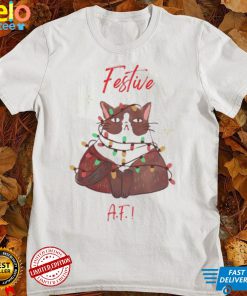 Festive Af Kitty Catlight Merry Christmas Shirt
