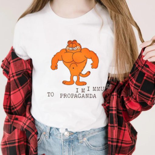 Garfield I’m Immune To Propaganda Shirt