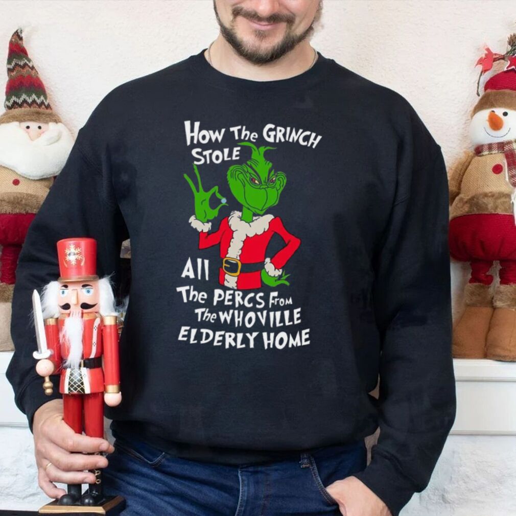 How The Grinch Stole All The Perces Shirt, Grinch Christmas Shirt