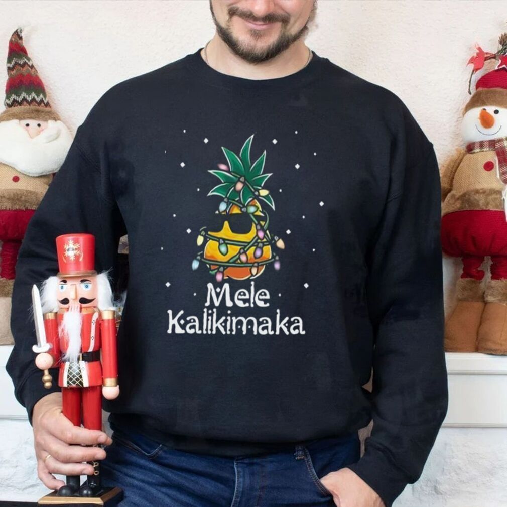 Mele Kalikimaka Pineapple Christmas Tree T Shirt Christmas Gift