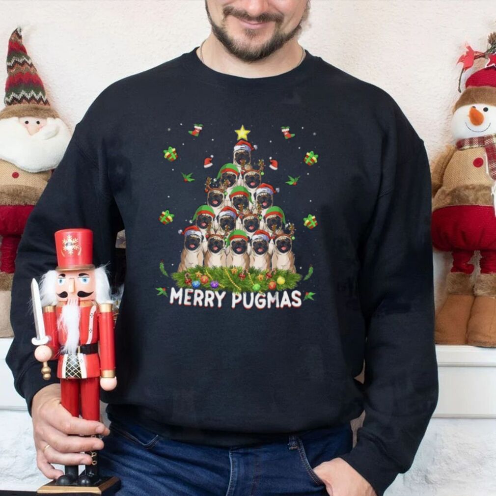 Merry Pugmas Xmas Decorations Santa Pug Dog Christmas Tree Shirt