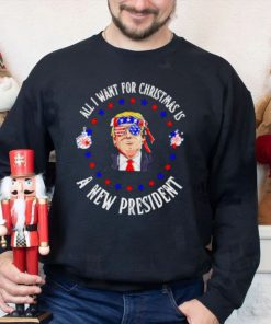 Trump all I want for Christmas a new president sweater