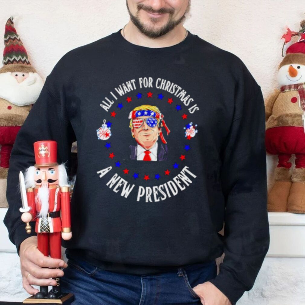 Trump all I want for Christmas a new president sweater