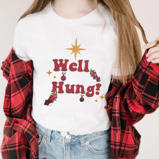 Well hung Christmas t shirt