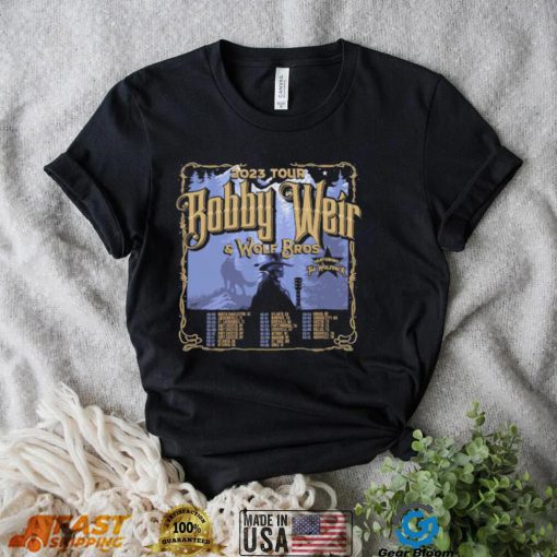 2023 tour Bob weir bobby weir & wolf Bros winter tour featuring the wolfpack shirt