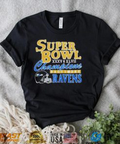 Baltimore ravens super bowl xxxv & xlvii champions shirt