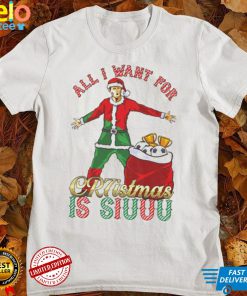 Cristiano Ronaldo All I want for CR7istmas is SIUUU Christmas shirt