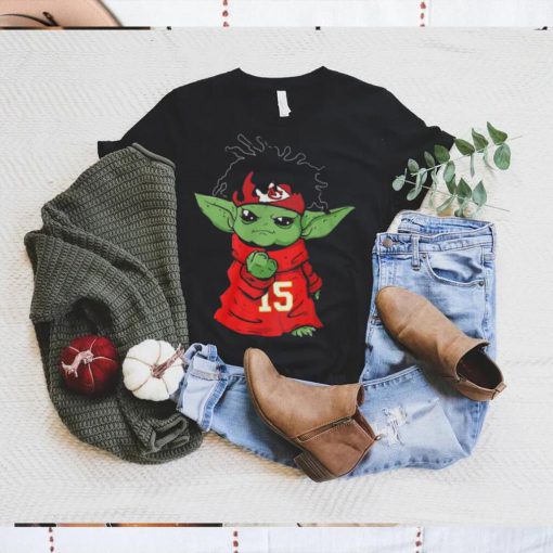 Funny KC Chiefs Baby Yoda T Shirt Unique Kansas City Chiefs Gifts